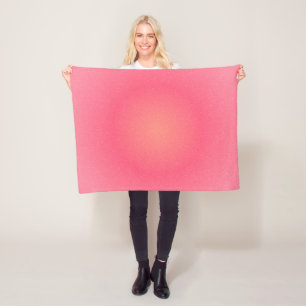 Blush Pink Sparkle Gradient Fleece Blanket