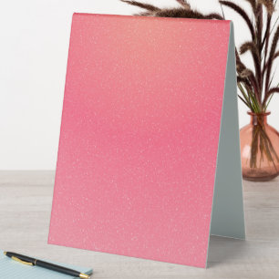 Blush Pink Sparkle Table Tent Sign