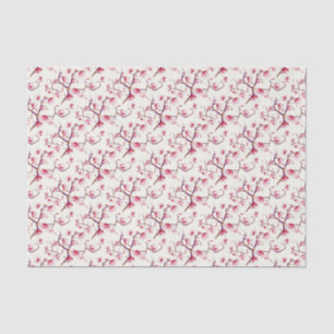 Blush Pink Spring Rustic Bohemian Floral Tissue Paper