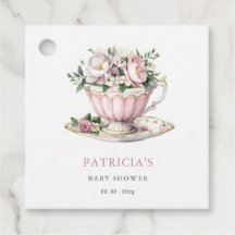 Blush Pink Tea Party Girl Baby Shower 