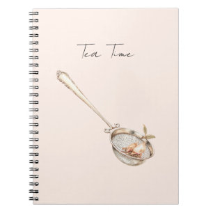Blush Pink Tea Time Notebook