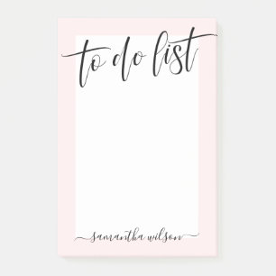 Blush Pink To Do List Post-it Notes