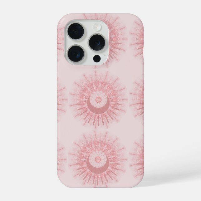 Blush pink Tribal Boho Pattern Phone Case (Back)