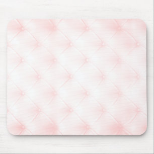 Blush Pink Tufted Upholstery Mouse Pad