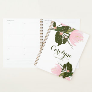 Blush Pink Tulips Personalised Planner
