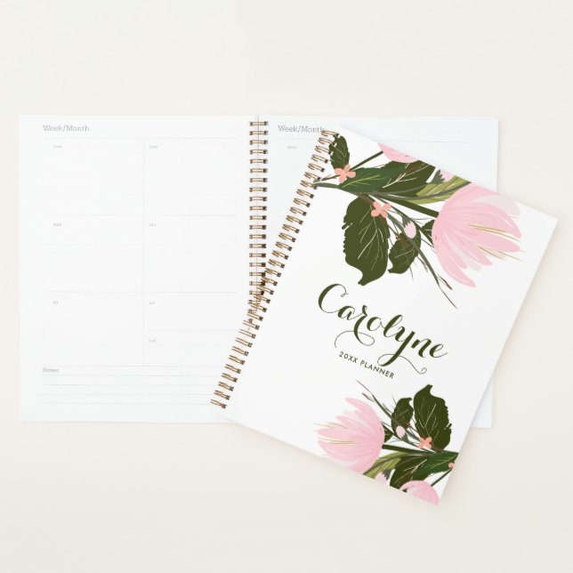 Blush Pink Tulips Personalised Planner (Display)
