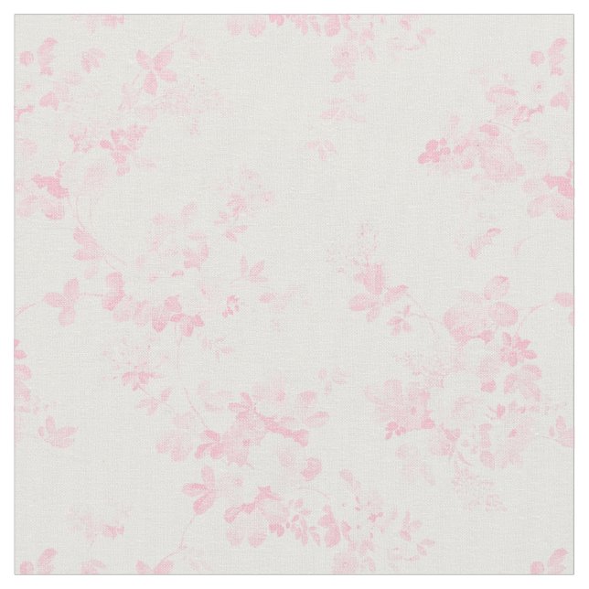 Blush pink vintage roses elegant floral fabric (Close Up)