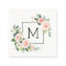 Blush Pink Watercolor Bloom Monogram