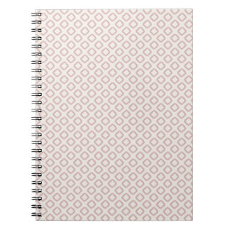 Blush Pink Watercolor Diamond Pattern Minimal Boho Notebook