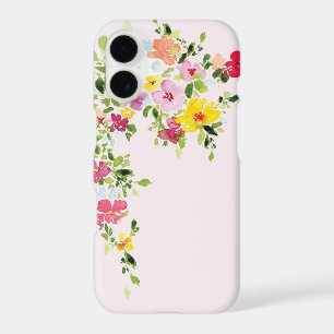 Blush pink watercolor floral flower