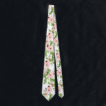 Blush pink watercolor floral wedding tie<br><div class="desc">Blush pink watercolor floral wedding tie. Part of a wedding collection.</div>