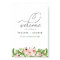 Blush pink watercolor floral wedding welcome