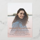 Blush Pink Watercolor Girly Sweet 16 Rose Gold