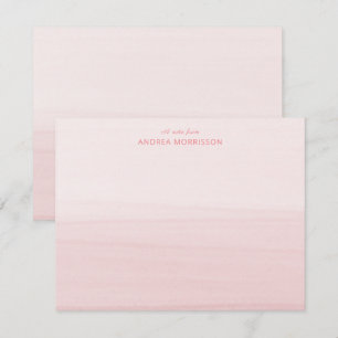 Blush Pink Watercolor Ombre Card