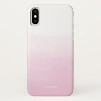 Blush Pink Watercolor Ombre Personalised