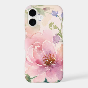 Blush Pink Watercolor Peony Floral