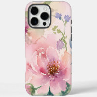 Blush Pink Watercolor Peony Floral