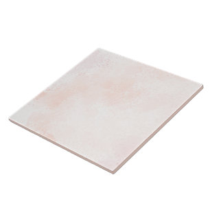 Blush Pink Watercolor Texture Ceramic Tile