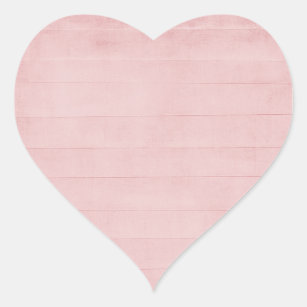 Blush Pink Watercolor Texture Look Girly Pastel Heart Sticker
