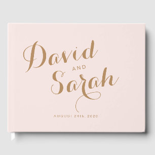 Blush Pink Wedding Guest book