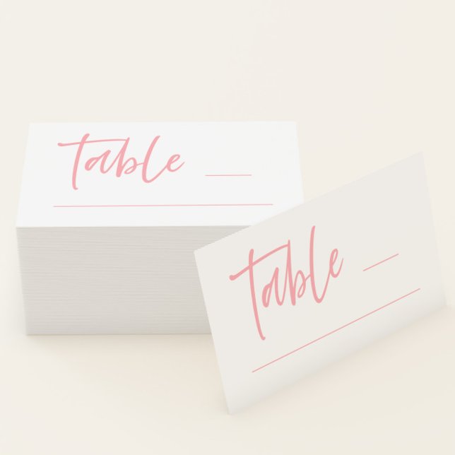 Blush Pink Wedding Place Card (Creator Uploaded)