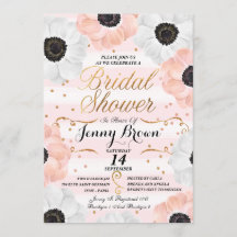 Blush Pink & White Anemone Floral Bridal Shower