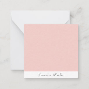Blush Pink White Handwriting Modern Template