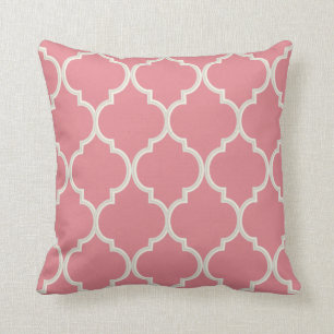 Blush Pink & White Quatrefoil Pattern   DIY Colour Cushion