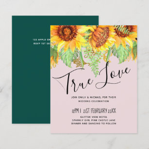 Blush Pink with Sunflowers Wedding Budget
