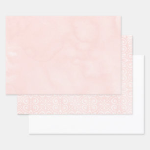 Blush Pink Wrapping Paper Sheets