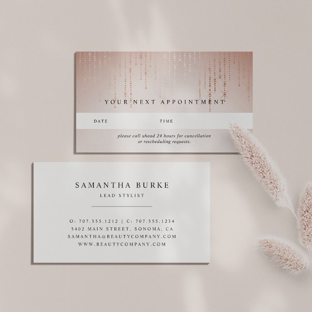 Blush Rain Appointment Cards (Creator Uploaded)