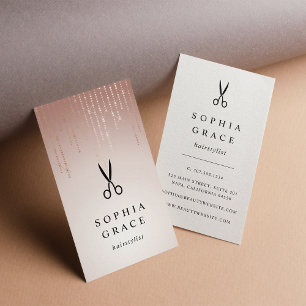 Blush Rain Hairstylist Business Card