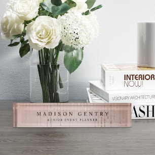 Blush Rain Nameplate