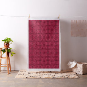 Blush Red Camouflage Pattern Fabric