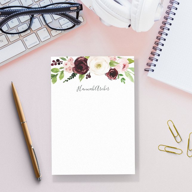 Blush Romance Personalised Post-it Notes (Creator Uploaded)