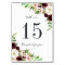 Blush Romance | Personalised Table Number Card