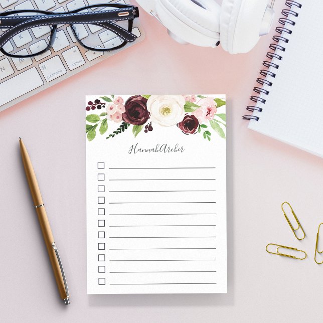 Blush Romance Personalised To-Do List Post-it Notes (Creator Uploaded)