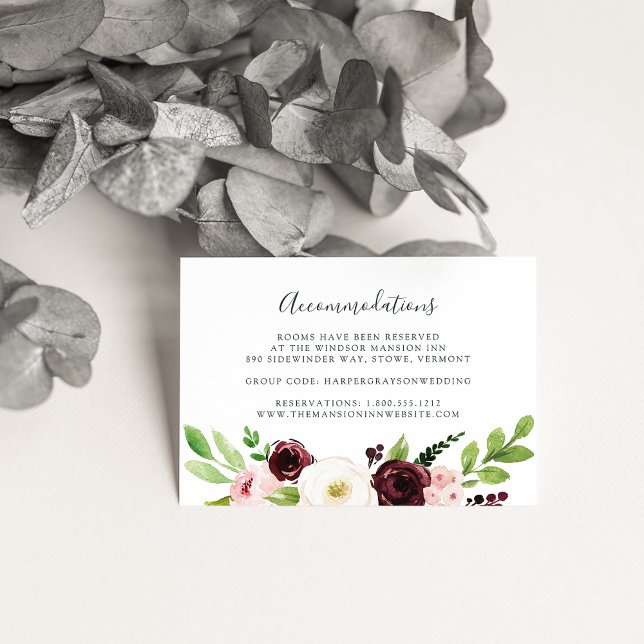 Blush Romance | Wedding Hotel Accommodation Cards (Creator Uploaded)
