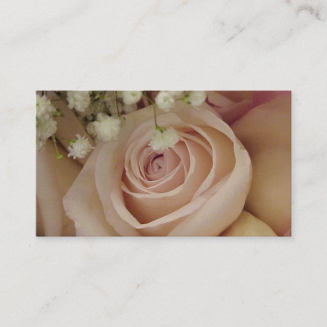 Blush Rose Business Cards (Front)