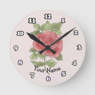 Blush Rose Clock
