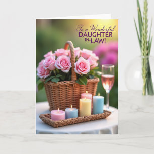 Blush Rose Daughter In Law Card