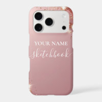 Blush Rose Gold Personalised iPad Case – Custom N