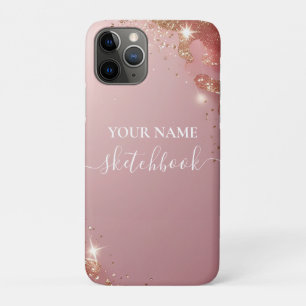  Blush Rose Gold Personalized iPad Case – Custom N