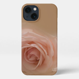 Blush Rose iPhone 13 Slim Fit Case, Glossy iPhone 13 Case