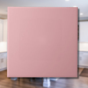Blush Rose Pink Solid Colour   Classic   Elegant  Ceramic Tile