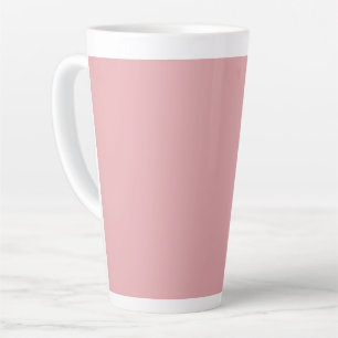 Blush Rose Pink Solid Colour   Classic   Elegant  Latte Mug