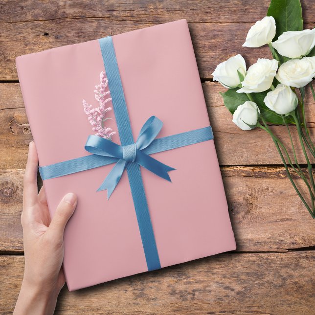 Blush Rose Solid Colour | Classic | Elegant Wrapping Paper (Creator Uploaded)