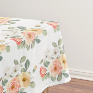 Blush Roses Pattern  Tablecloth