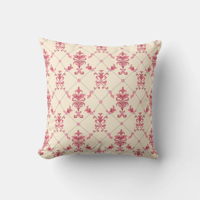 Blush Royal Lattice Princesscore Cushion (Front)