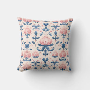 Blush & Sapphire Lotus Elegance Princesscore Cushion